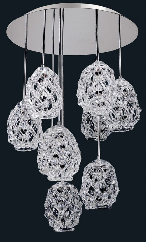 Armanno 2-Light Wall Sconce. Chrome frame with angled Firenze Prism crystals and Art Deco flair.