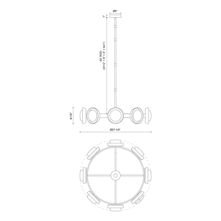 Alonso 37-in Chandelier