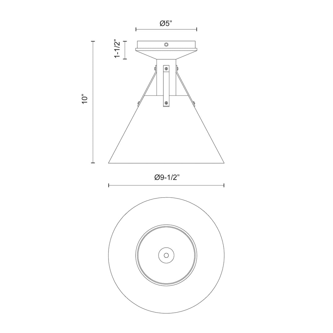 Archer 10-in Flush Mount
