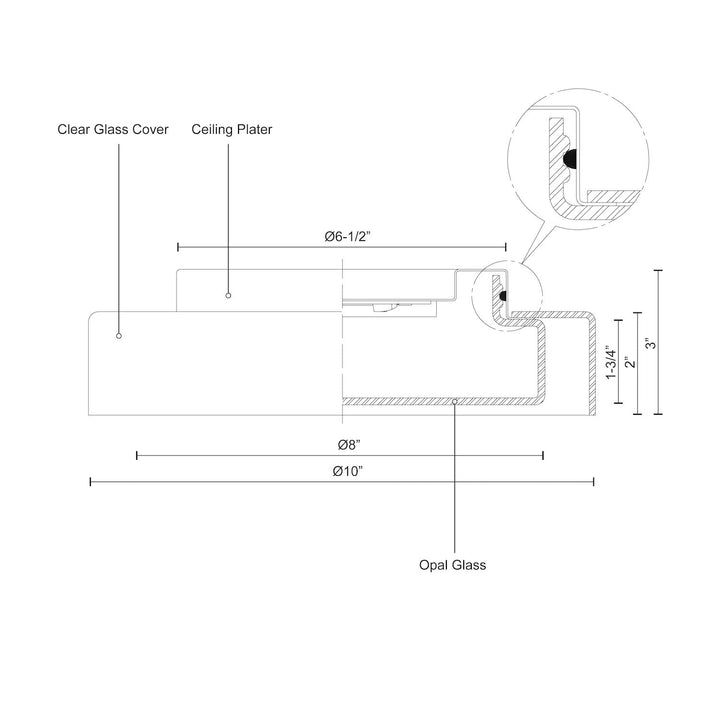 Aston 10-in Flush Mount