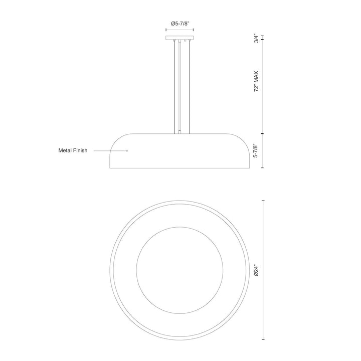 Beacon 24-in Pendant