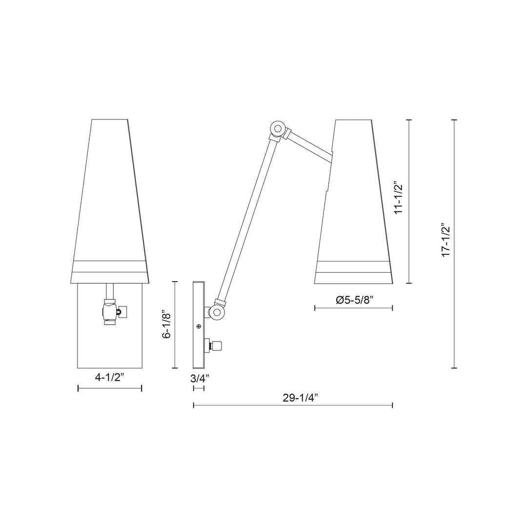 Brickell 5-in Wall/Vanity Light