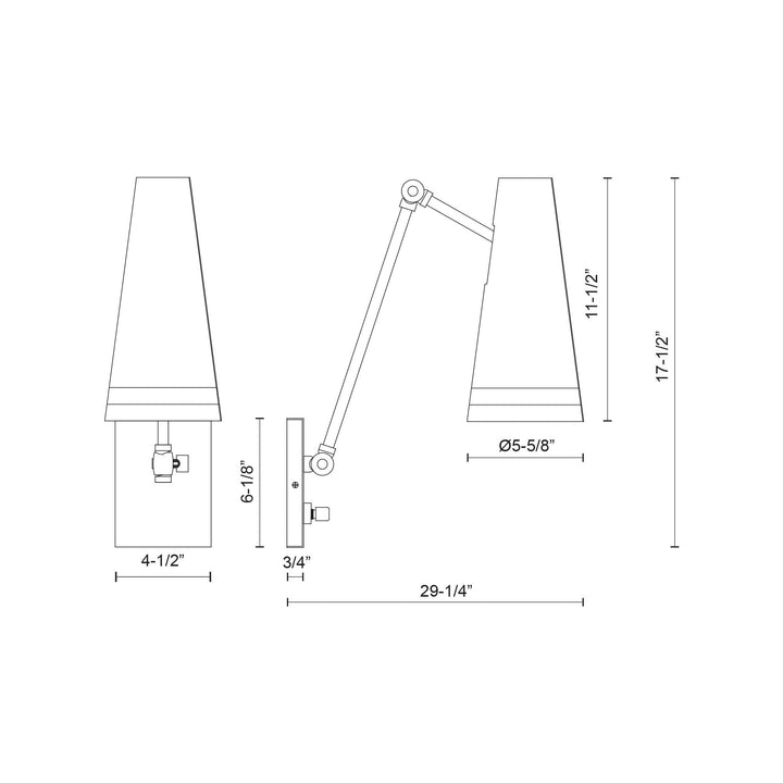 Brickell 5-in Wall/Vanity Light