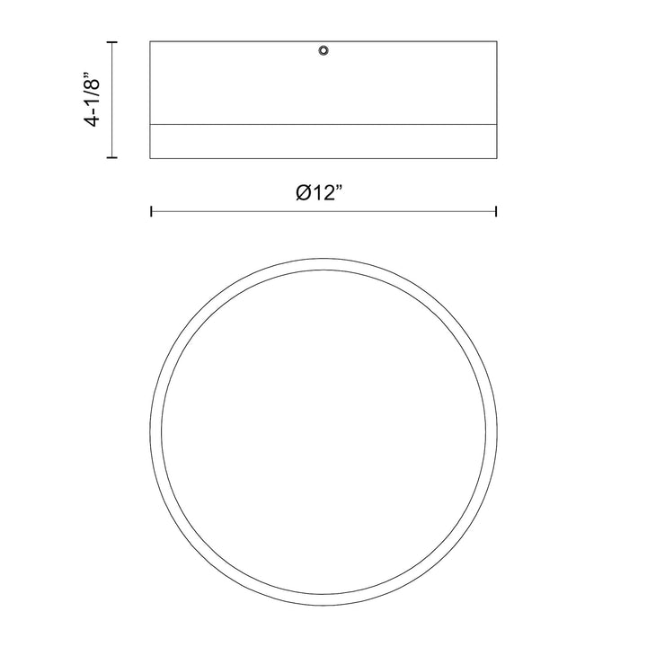 Brisbane 12-in Flush Mount
