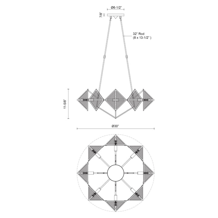 Cairo 30-in Chandelier