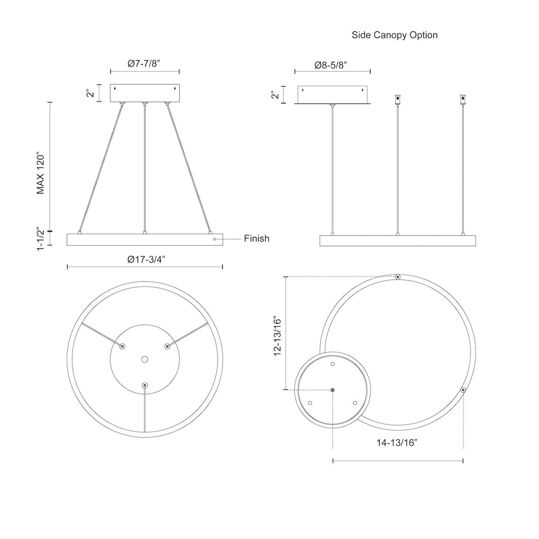 Cerchio 18-in Pendant
