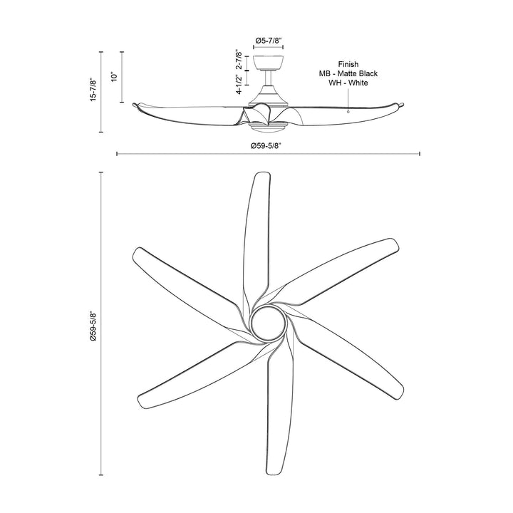Coronado 60-in Ceiling Fan