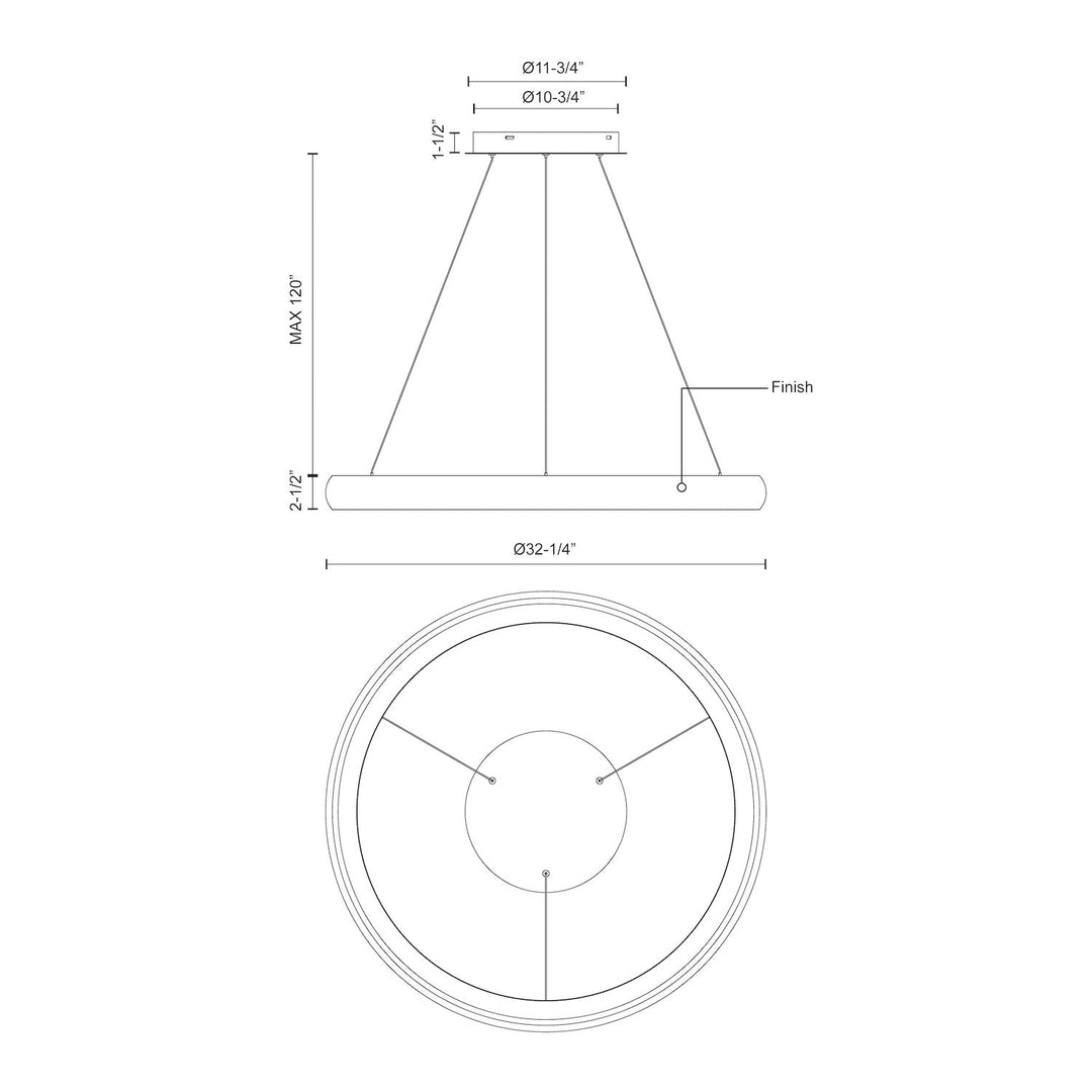 Cortana 32-in Pendant