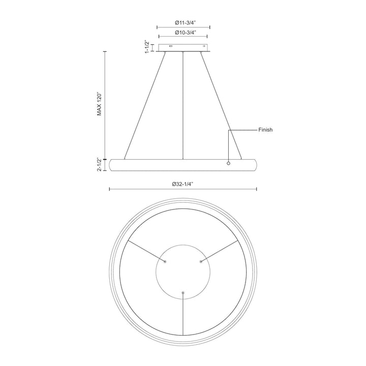 Cortana 32-in Pendant