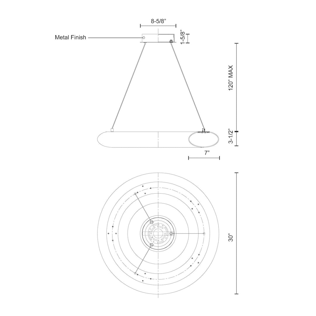 Cumulus 30-in Pendant