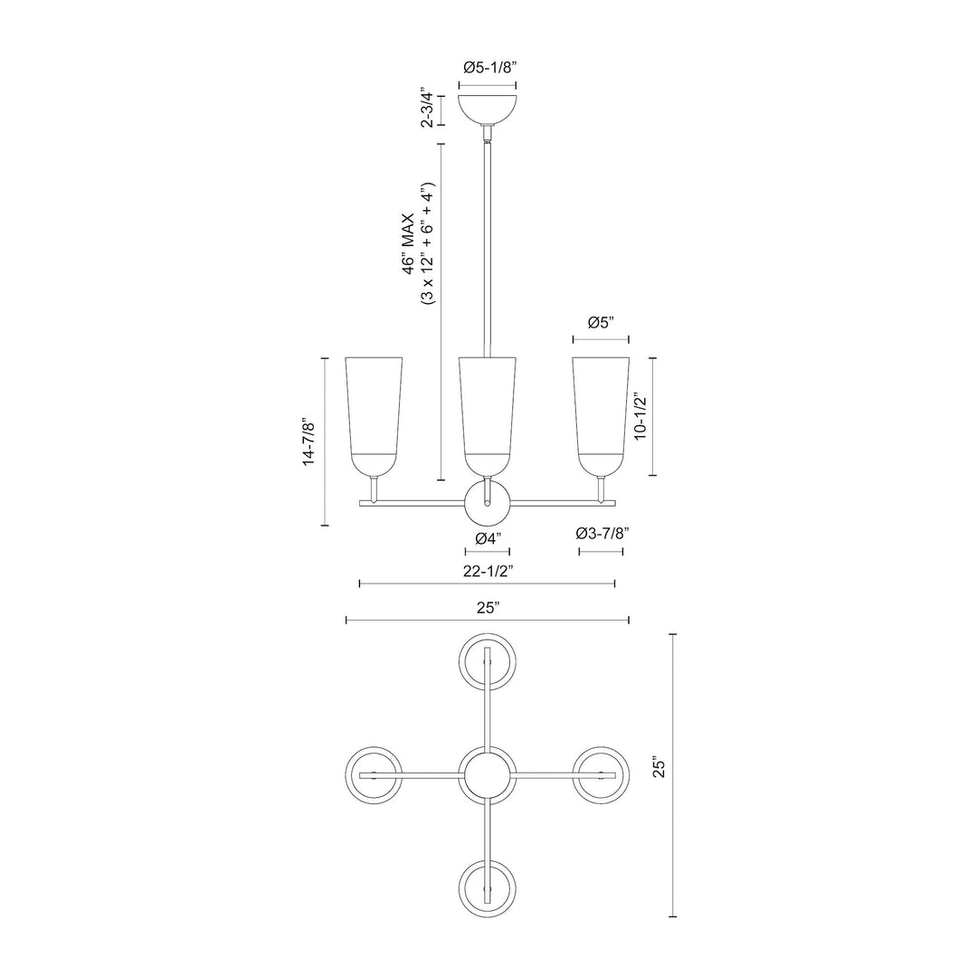 Emil 25-in Chandelier