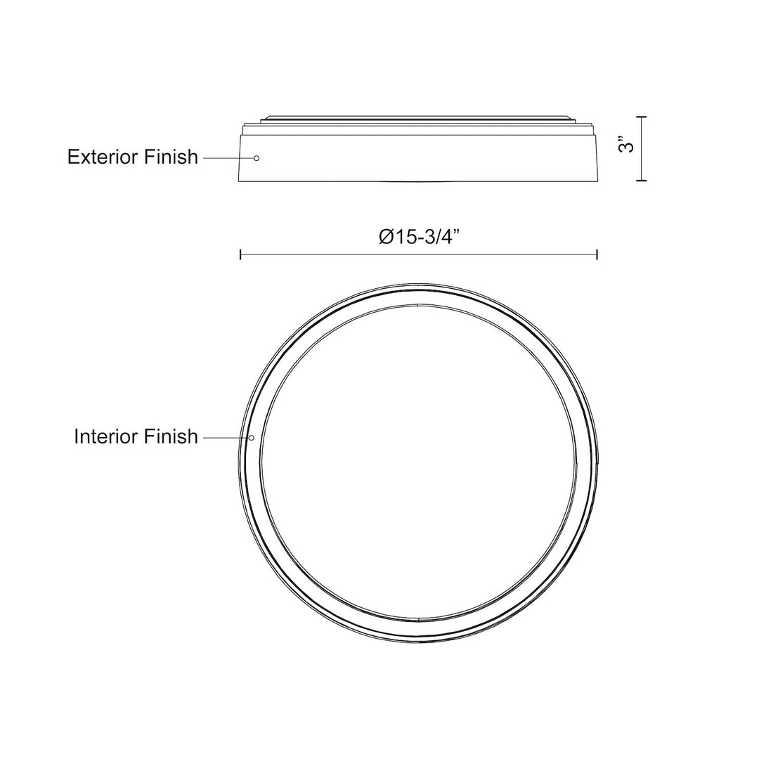 Essex 16-in Flush Mount