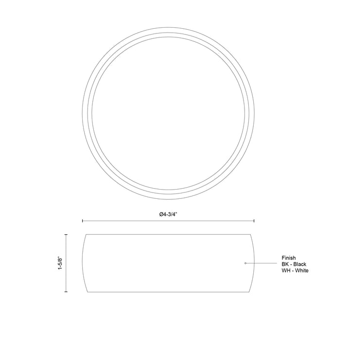 Savile 4-in Flush Mount