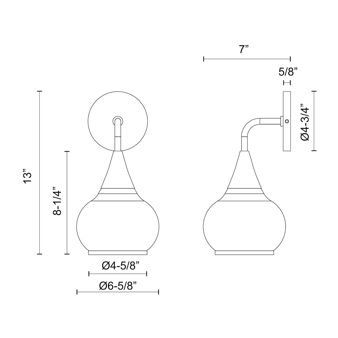 Hazel 6-in Wall/Vanity Light