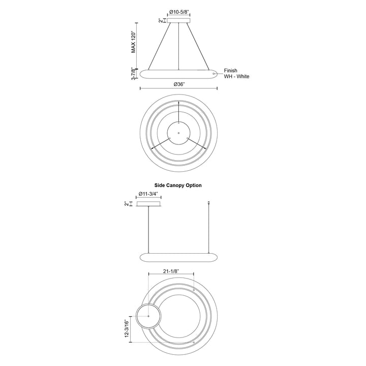 Cumulus 36-in Pendant