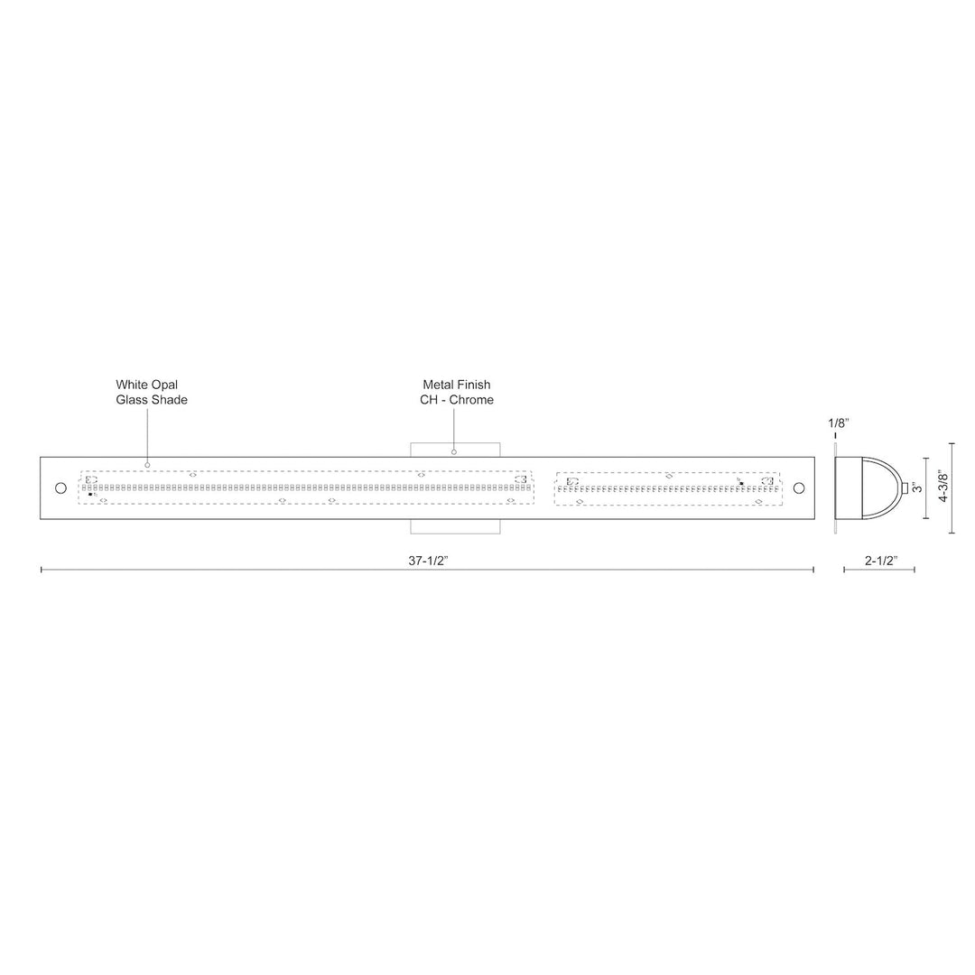 Peggy 38-in Vanity Light