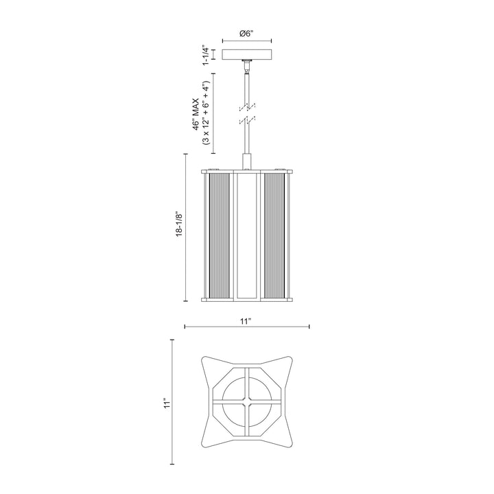Sabre 11-in Pendant