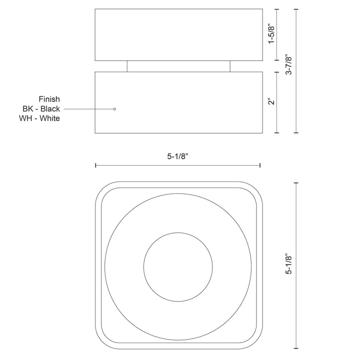 Solo 4-in Flush Mount