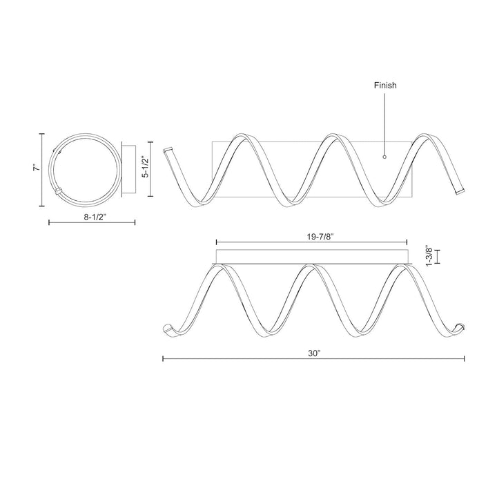 Synergy 30-in Wall Sconce