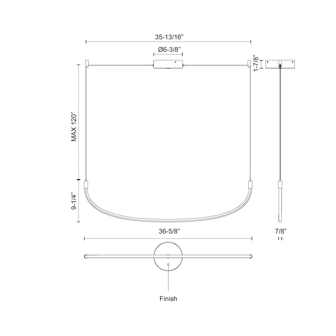 Talis 36-in Linear Pendant