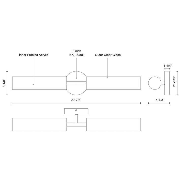 Braga 28-in Vanity Light