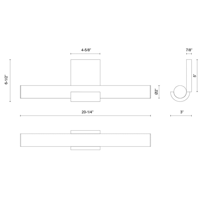 Apollo 20-in Wall/Vanity Light