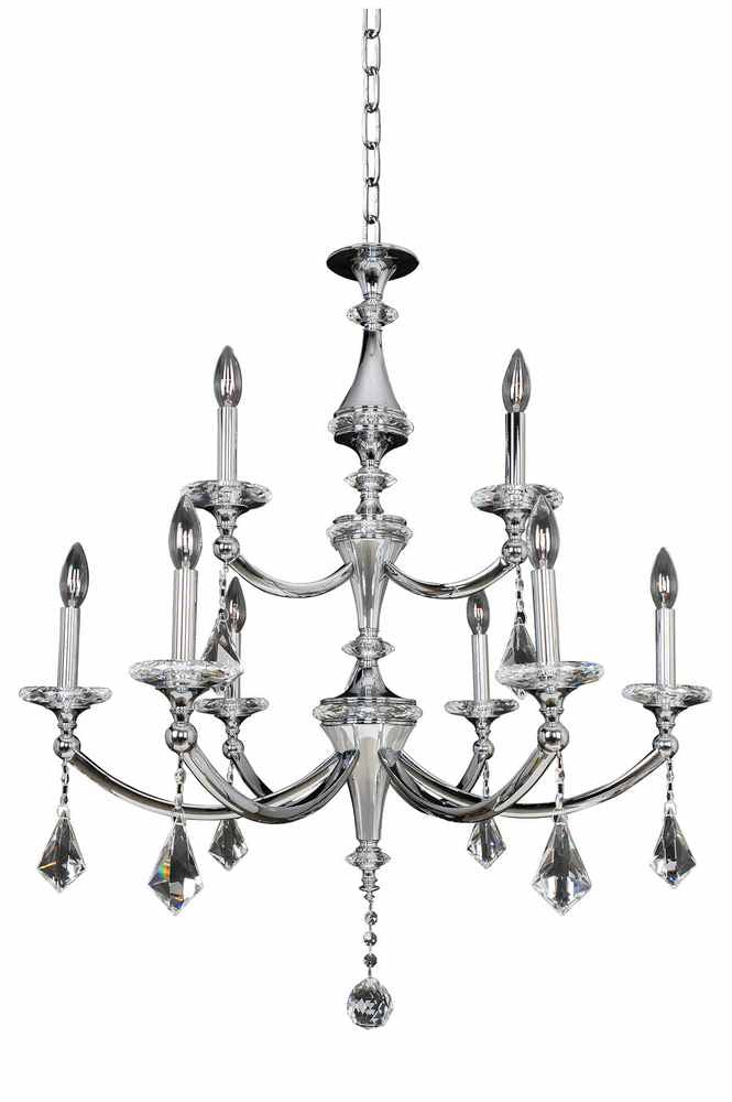 2-Light Wall Bracket from the Rafael Collection. Inspired by majestic sconces, with cast-brass arms in Antique Silver or Two-Tone Gold, Clear Firenze crystal bobeches, and Clear Firenze or Swarovski crystals for timeless elegance.