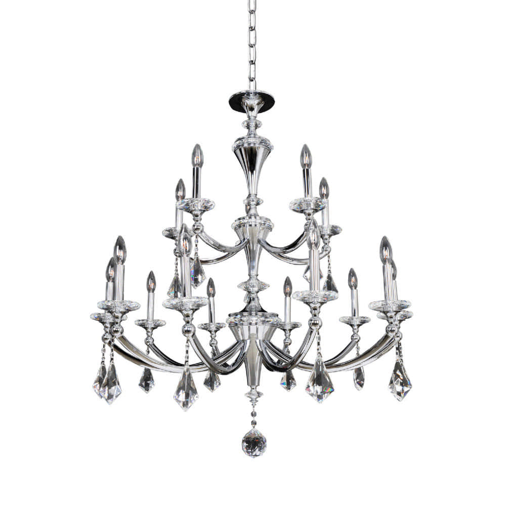 2-Light Wall Bracket from the Rafael Collection. A refined take on majestic sconces with cast-brass arms in Antique Silver or Two-Tone Gold, Clear Firenze crystal bobeches, and Clear Firenze or Swarovski crystals for timeless elegance.