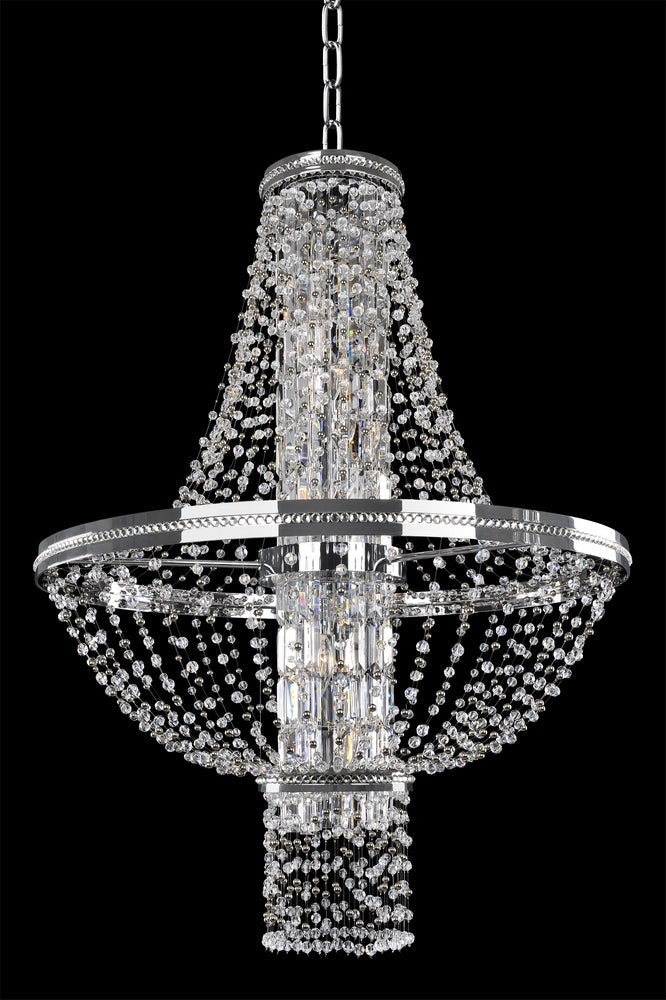 Carravagio 18 in. Round Convertible Pendant/Flush Mount