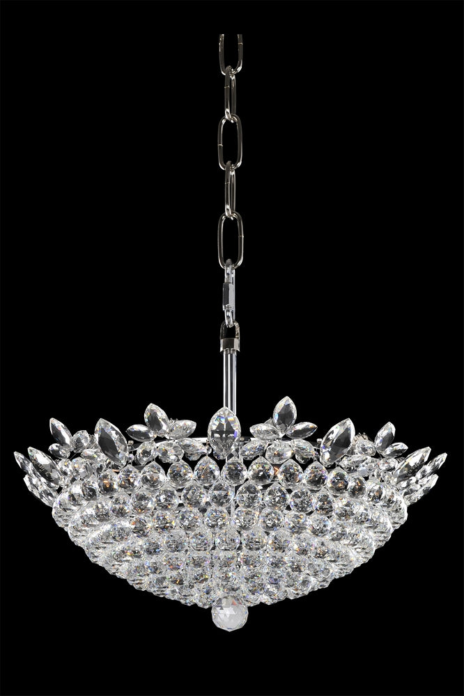 3 Light Wall Bracket. The Georgetta Collection features inverted fleurs-di-lis forming a heart-shape. Laser-cut shades with Black Organza, Aged Silver finish, wood bobeches, and Swarovski or Firenze Fleet Gold crystals for a romantic touch.