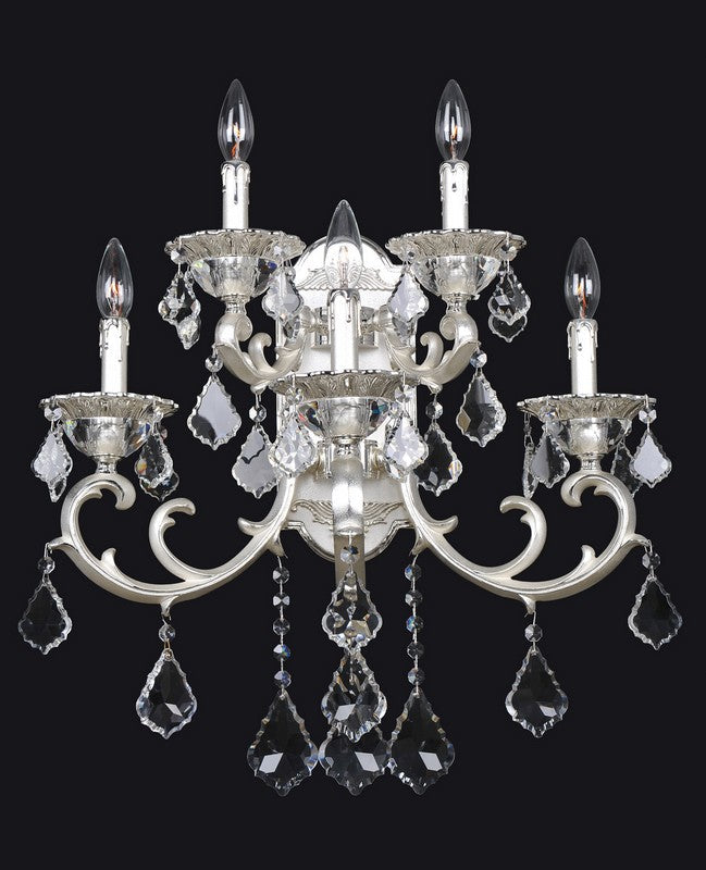 3.6 Light Chandelier. The Praetorius Collection offers timeless modern lighting with a crystal-accented stem, ornate French Gold or Sienna Bronze flourishes, Clear Firenze bobeches, and Swarovski or Firenze crystals that sparkle with charm.