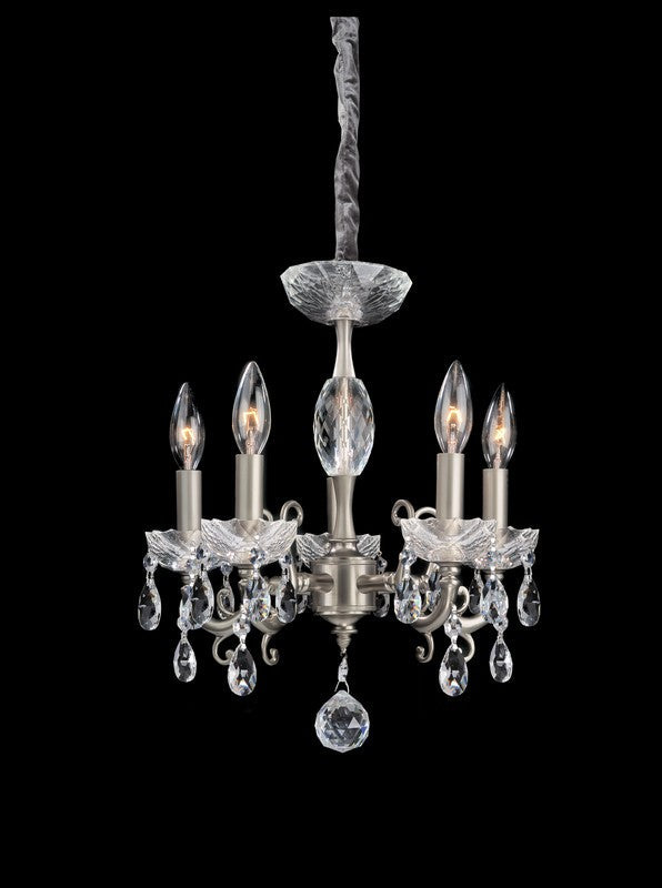 4.3 Light Semi-Flush. The Haydn Collection combines modern fixtures with traditional acanthus leaves. An ornate stem and curves in Aged Bronze or Antique Brass are crowned with Clear Firenze bobeches, while dangling crystals add sparkle and glamour.