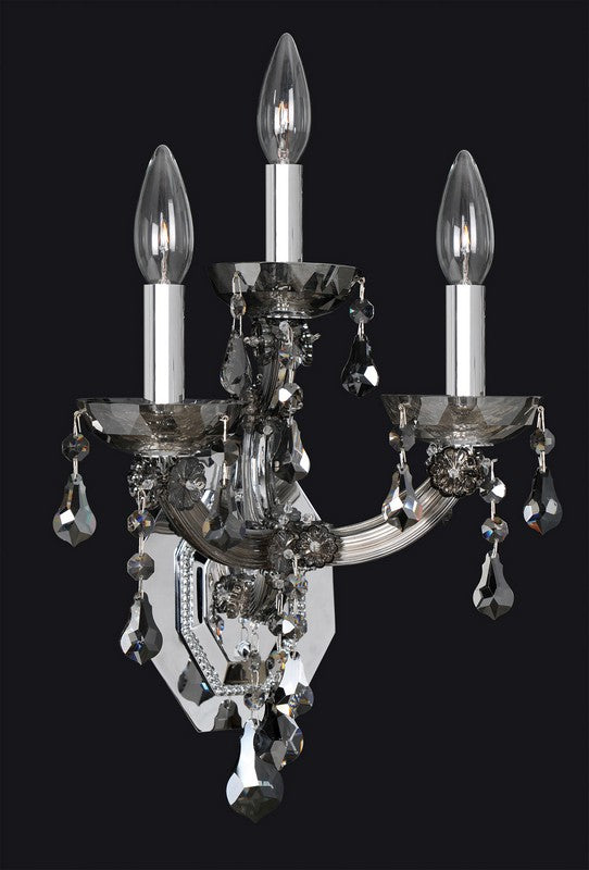 2.5 Light Semi-Flush. The Cesti Collection modernizes traditional lighting with layered curves in Chrome or Black Pearl, crowned with Clear Firenze bobeches. Swarovski or Firenze crystals dangle gracefully to add sparkle and charm.
