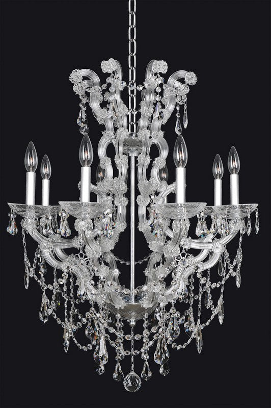 3.1 Light Table Lamp. The Cesti Collection redefines traditional lighting with layered curves in Chrome or Black Pearl, crowned with Clear Firenze bobeches. Swarovski or Firenze crystals dangle gracefully to add sparkle and charm.