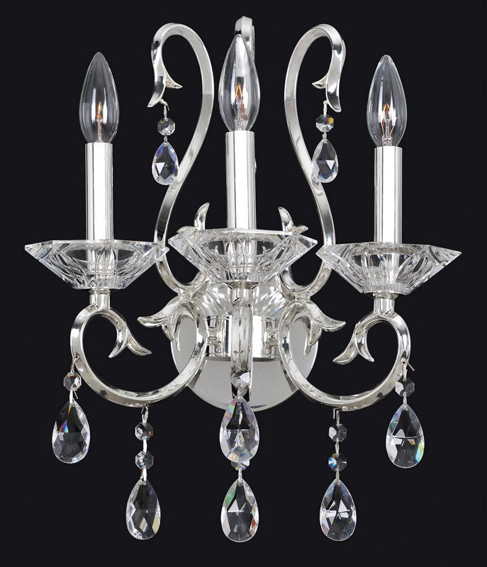 2.4 Light Chandelier. The Steffani Collection blends modern curves with tradition, finished in Chrome or 24k Gold, accented with Clear Firenze bobeches, and draped with Swarovski or Firenze crystals.