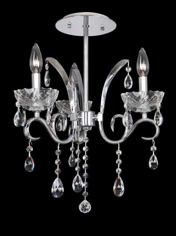 1.18 Light Chandelier. The Faure Collection elevates tradition with curves in Two-tone Gold or Aged Bronze, Clear and Smoke Fleet Argentine bobeches, and Swarovski or Firenze crystals.