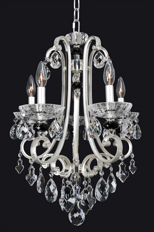 2.2 Light Wall Bracket. The Campra Collection pairs a Clear Firenze teardrop stem with elegant Silver curves, Clear and Smoke Fleet Argentine bobeches, and Swarovski or Firenze crystals.