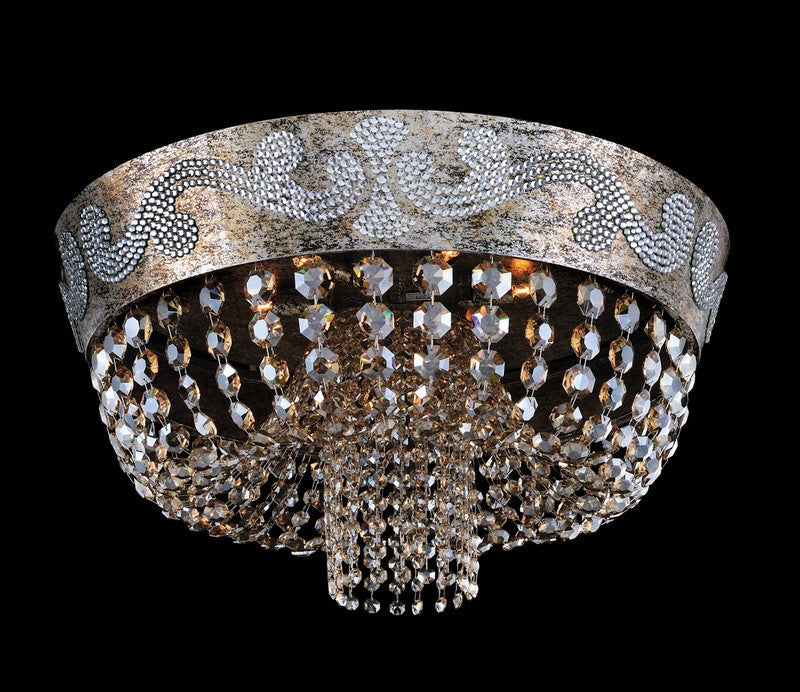 2.2 Light Wall Bracket. The Marcello Collection features Antique Silver curves, ornate stems, cast iron bobeches, and Swarovski or Firenze crystals cascading with sparkle.