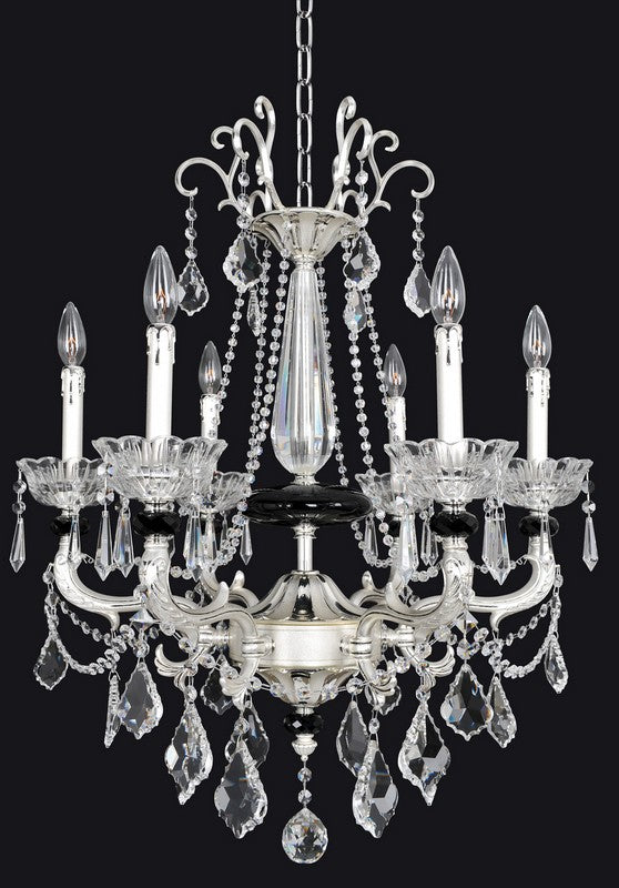 5 Light Table Lamp. The Vivaldi Collection, inspired by the composer’s concertos, features fluid arms in Allegri’s Two-tone Gold finish. Floret bobeches, clear crystal orbs, and hanging drops add elegance and romance.