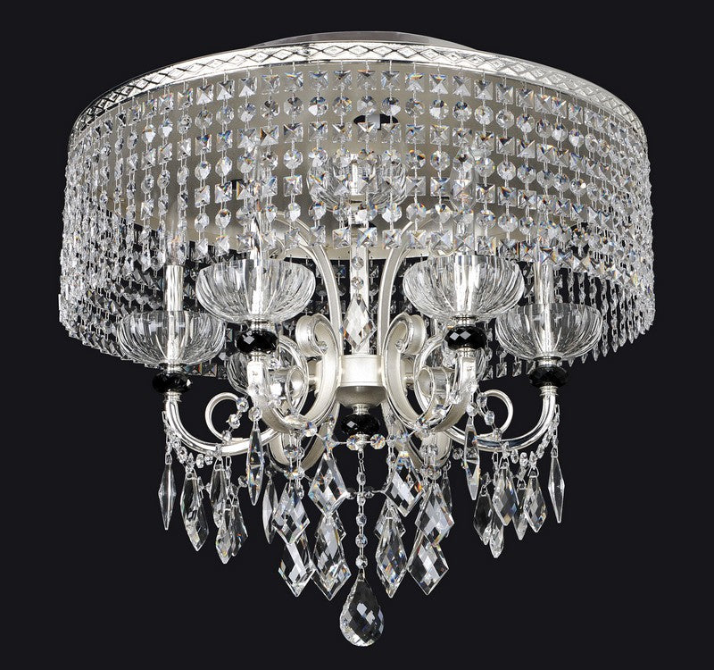 Lemire 8 Light Flush Mount W/Antique Gold