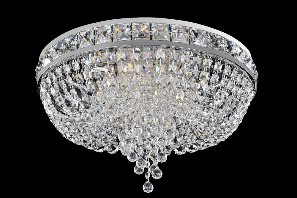 1.2 Light Wall Bracket. Tradition meets Art Deco with curves in Two-tone Silver, prismatic crystal bobeches, and dangling Firenze or Swarovski crystals for a touch of sparkle.