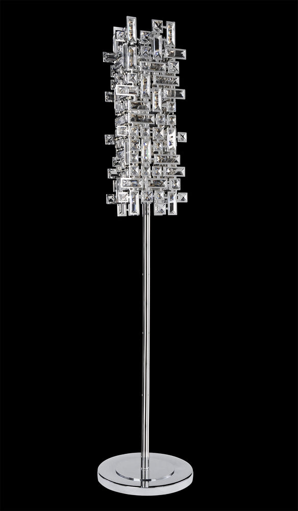2.3 Light Chandelier. Tradition meets Art Deco with curves in Two-tone Silver, prismatic crystal bobeches, and dangling Firenze or Swarovski crystals for romantic sparkle.