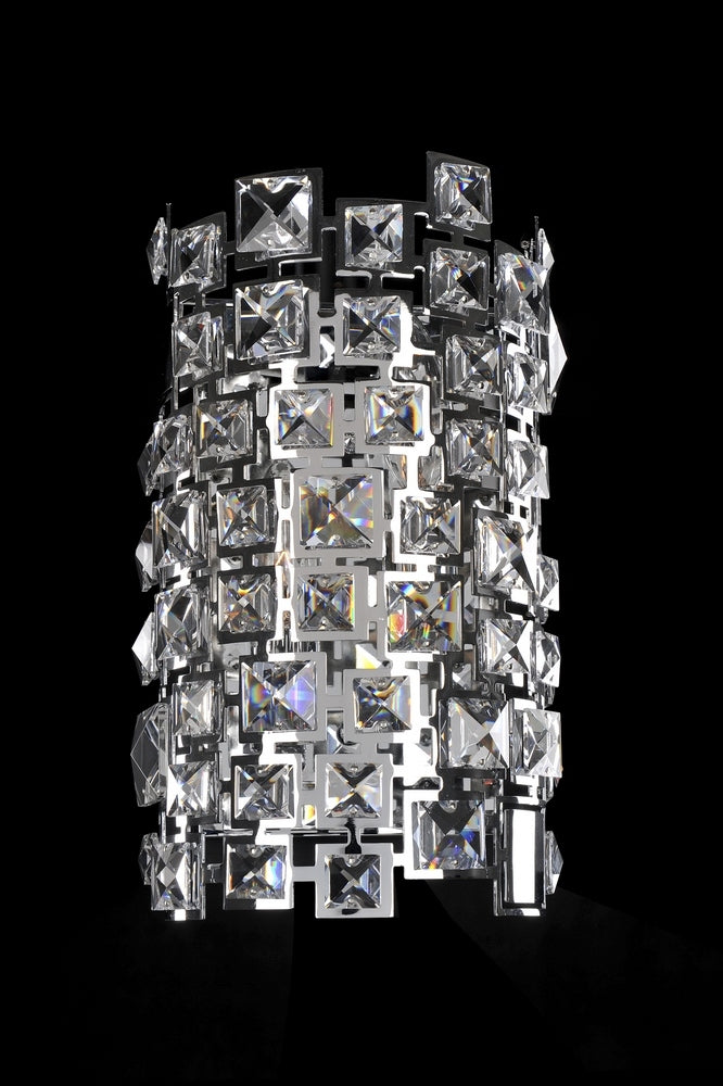 3.6 Light Chandelier. The BizetCollection is a modern interpretation of traditional drum shades. Crystals are suspended throughout the laser-cut lacework of these metal drum shades adding a touch of glamour to these sophisticated shades.