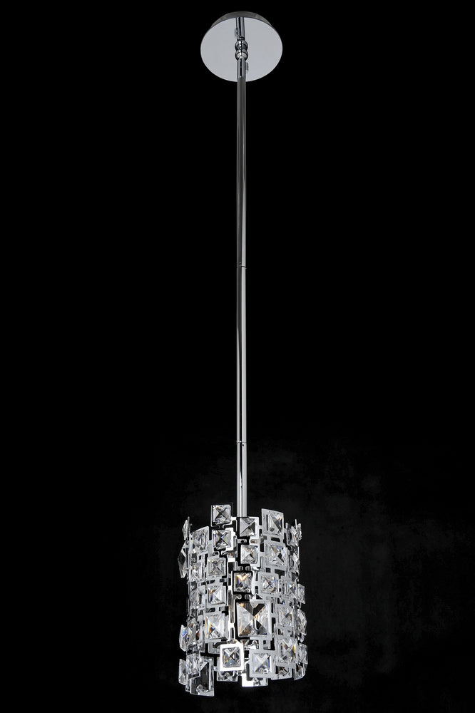 4.6 Light Chandelier. The BizetCollection is a modern interpretation of traditional drum shades. Crystals are suspended throughout the laser-cut lacework of these metal drum shades adding a touch of glamour to these sophisticated shades.