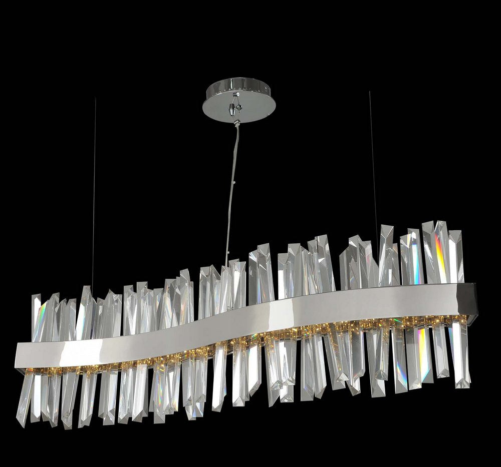 Napoli 25 in.D Flush Mount W/Clear Firenze