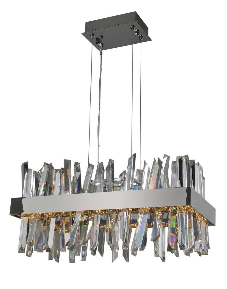 Napoli 34 in.D Flush Mount W/Clear Firenze