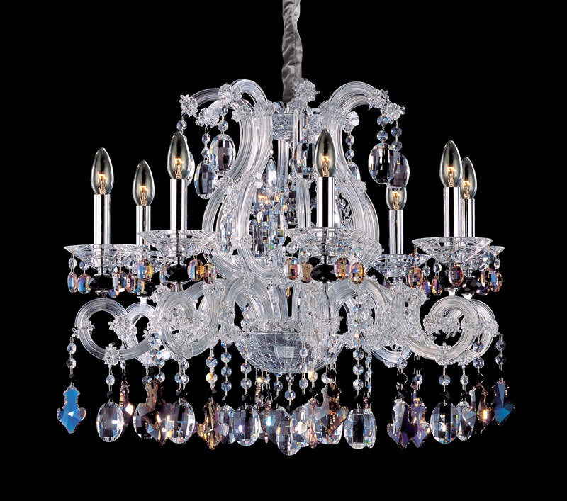 1.1 Light Wall Bracket. The Berkeley Collection is a fresh take on Mid-century Modern. The geometric shapes of the laser-cut shade pop in Allegri’s Chrome finish. The crystals are draped behind the shade to create a captivatingly colorful twinkle.