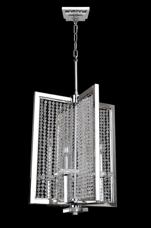 2.9 Light Chandelier. The Legrenzi Collection fuses modern design with traditional elegance, featuring ornate stems, curves in Antique Silver Leaf or Two-tone 24k Gold, Clear Firenze bobeches, and draped crystals for glamorous sparkle.