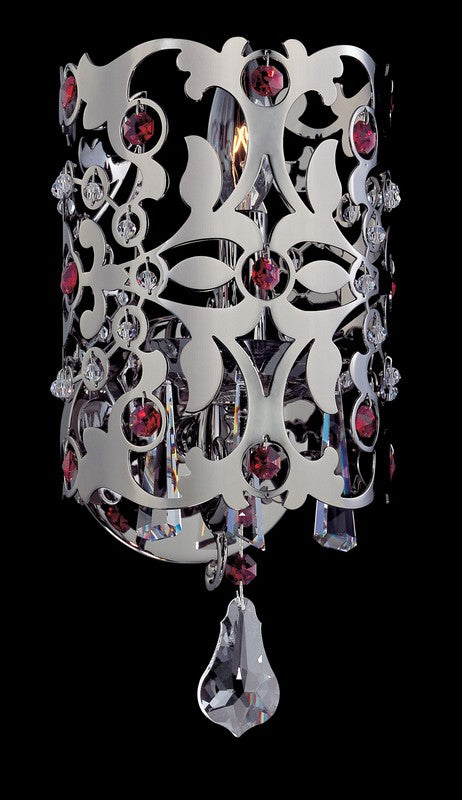 1.8 Light Chandelier. The Mendelssohn Collection blends modern design with classic elegance, featuring golden curves, Fleet Gold Firenze bobeches, and draped Swarovski or Firenze crystals for sparkle and romance.