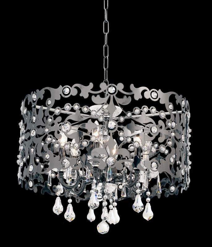 1.8 Light Chandelier. The Bellini Collection features flowing curves in Two-tone Gold, accented with clear and golden crystals that drape elegantly, echoing the glamour of grand opera houses.